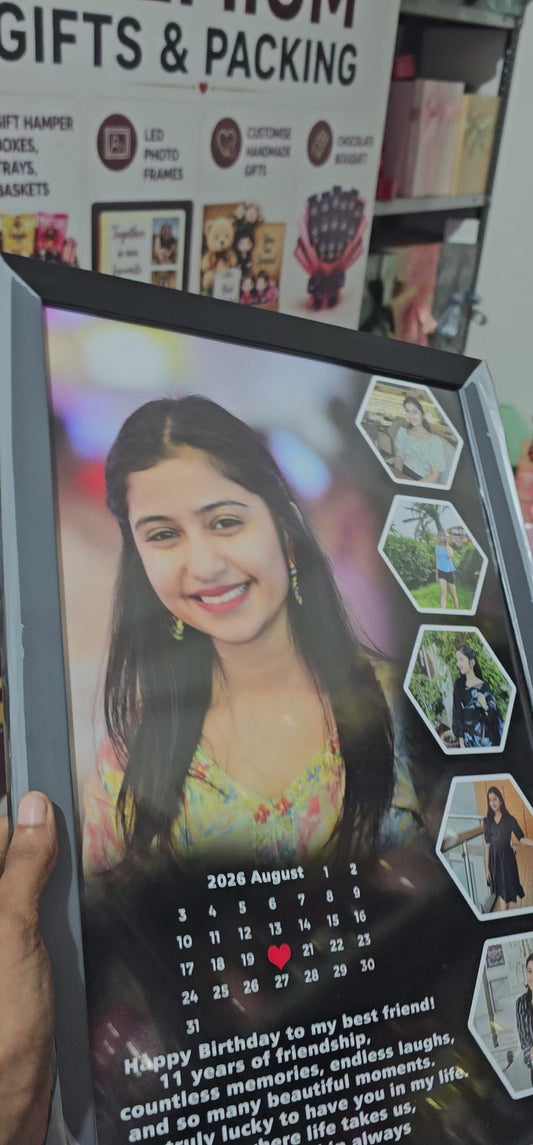 12×18 Inch Personalized Photo Frame | Custom Memories & Message Frame