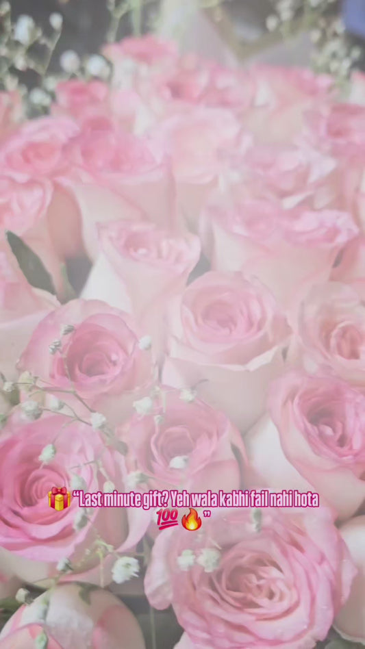 Elegant Pink Rose Bouquet 🌸 | Perfect Romantic & Surprise Gift
