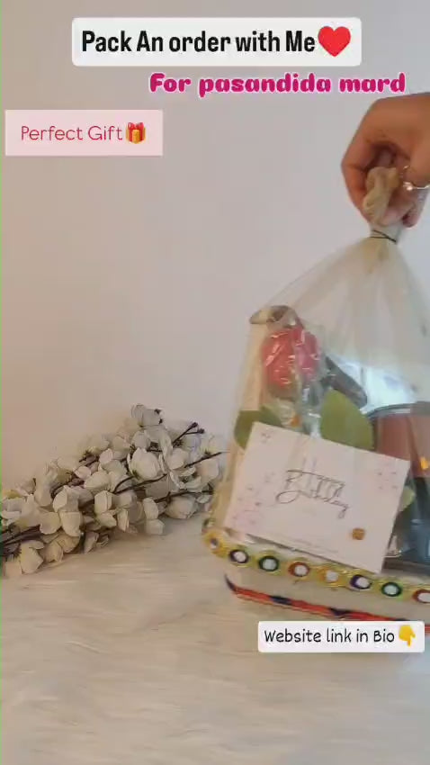 “Stylish Rakhi Gift Hamper for Him – Mug & Perfume Set Inside!”