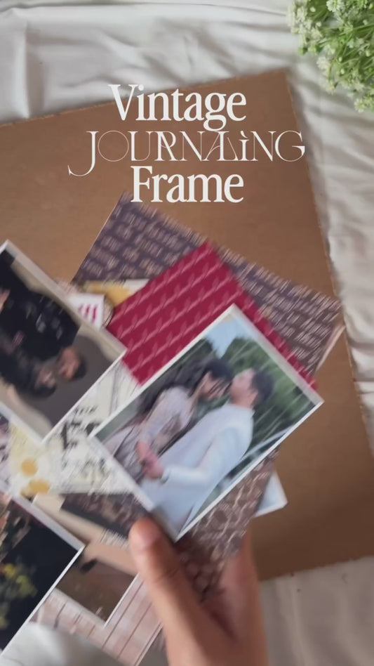 Vintage Handmade Photo Frame | Personalized Memory Collage | 2 Sizes Available