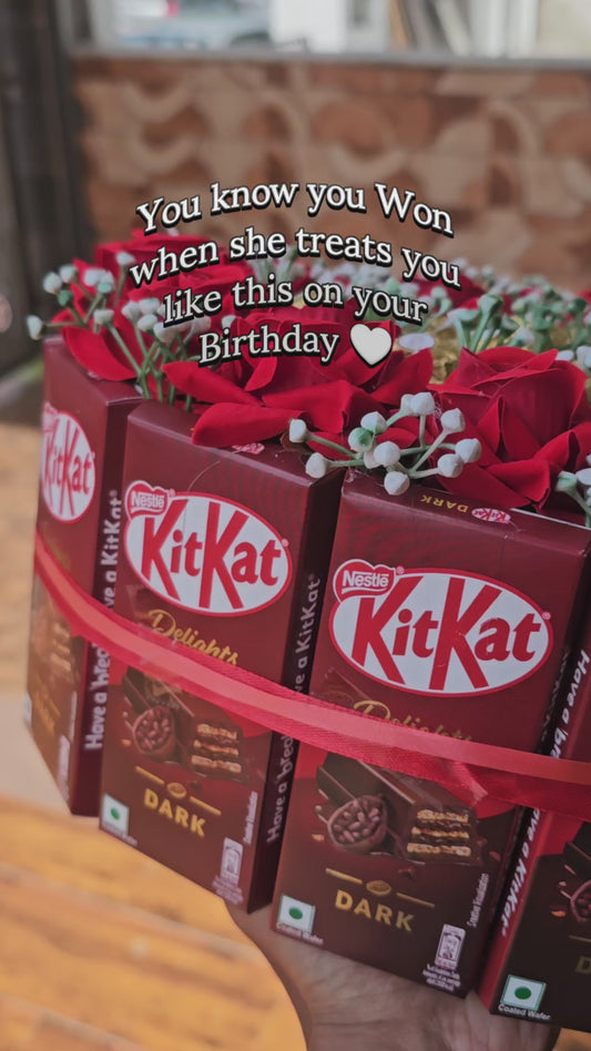 Dark KitKat & Ferrero Rocher Chocolate Hamper | Premium Gift Hamper