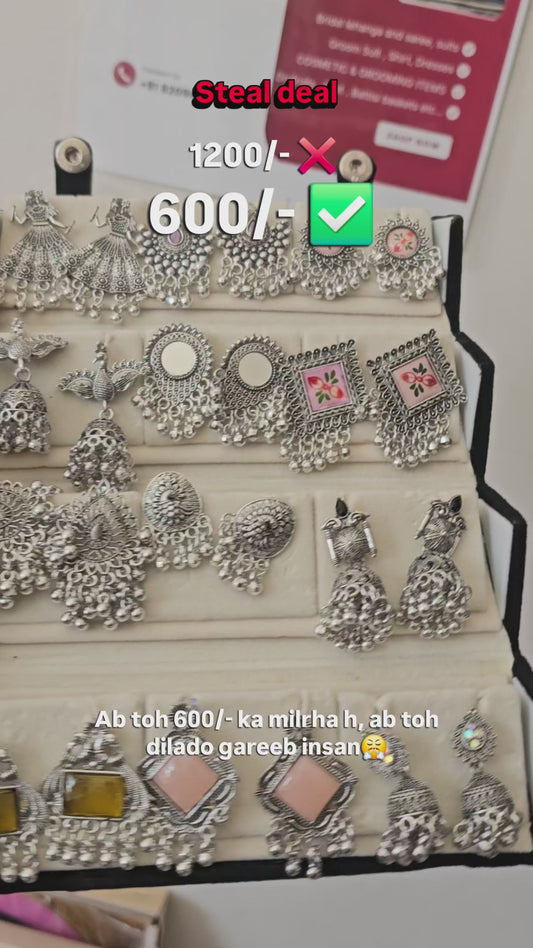 Viral Jhumka Earring Box | 12 Pcs Earring Storage Box | Stylish Jewellery Organizer