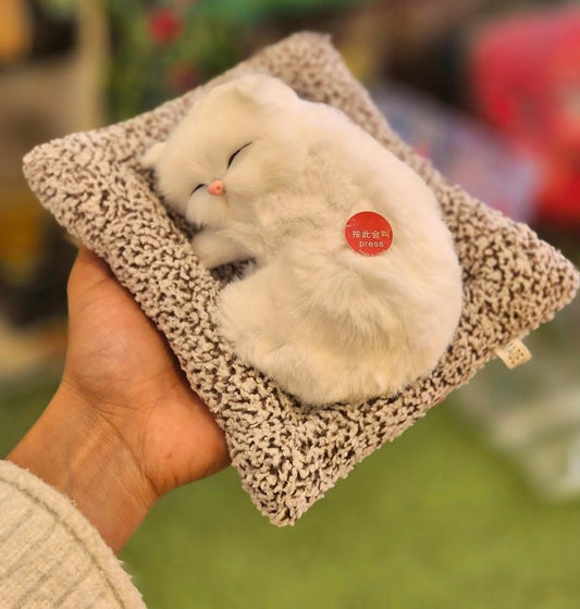 "Realistic Sleeping Cat Plush – Purring Showpiece Gift for Cat Lovers" - Ajmer Gift Charm