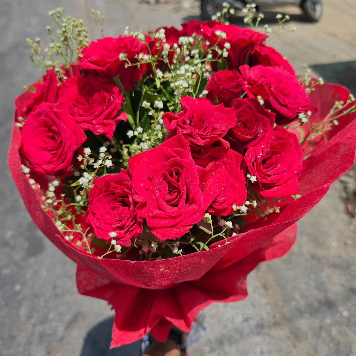 "Red Rose Bouquet – The Language of Love" - Ajmer Gift Charm