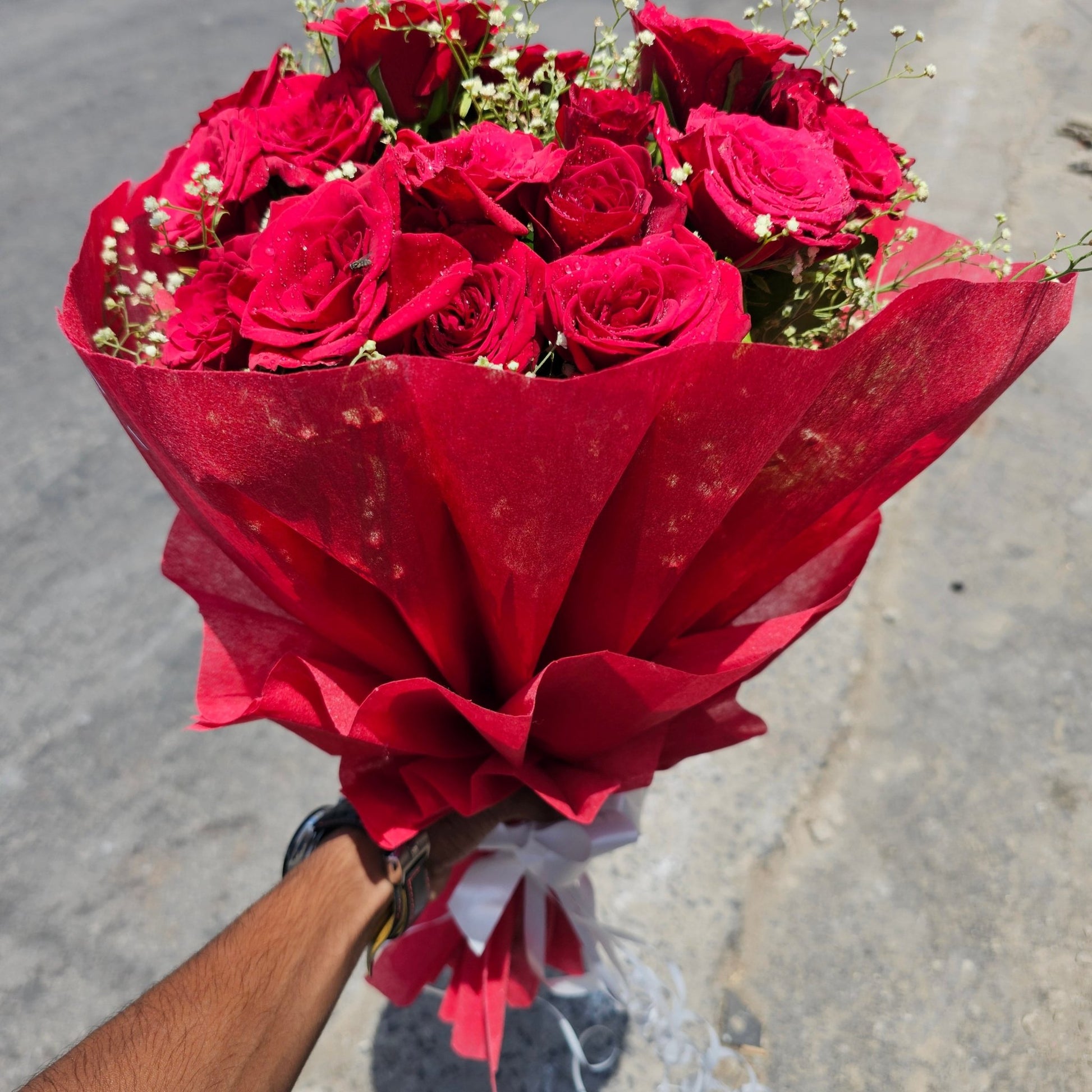 "Red Rose Bouquet – The Language of Love" - Ajmer Gift Charm