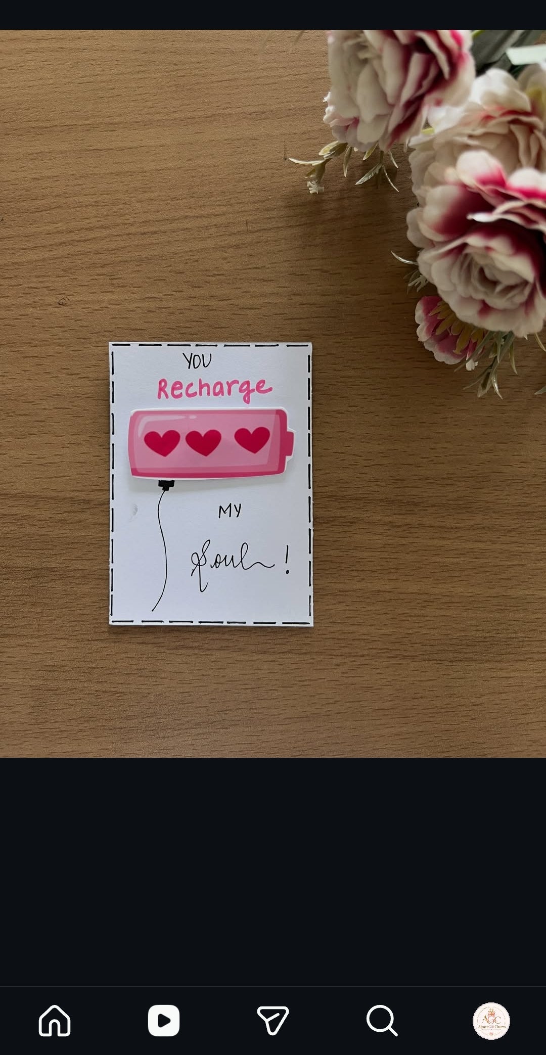 Mini Handmade Cards – Tiny Messages, Big Smiles! 💖 Minimum 6 pcs cards