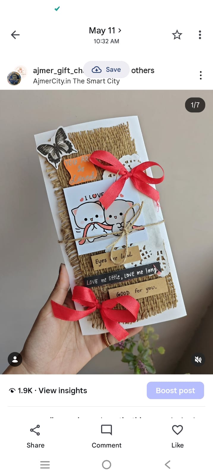 Handmade Aesthetic Birthday Cards | Personalized Love & Memory Cards