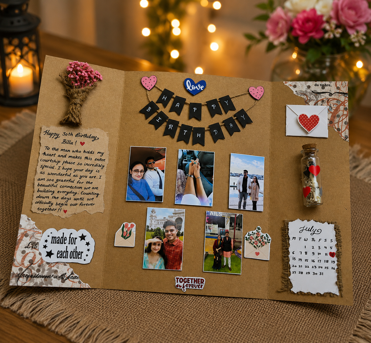 Personalised Birthday Memory Board – A Gift Full of Love & Memories
