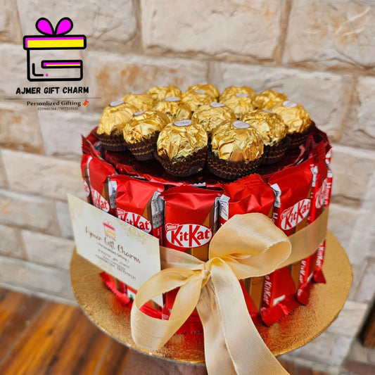 🍫 KitKat & Ferrero Rocher Chocolate Bouquet – A Sweet Treat with Style! 💐