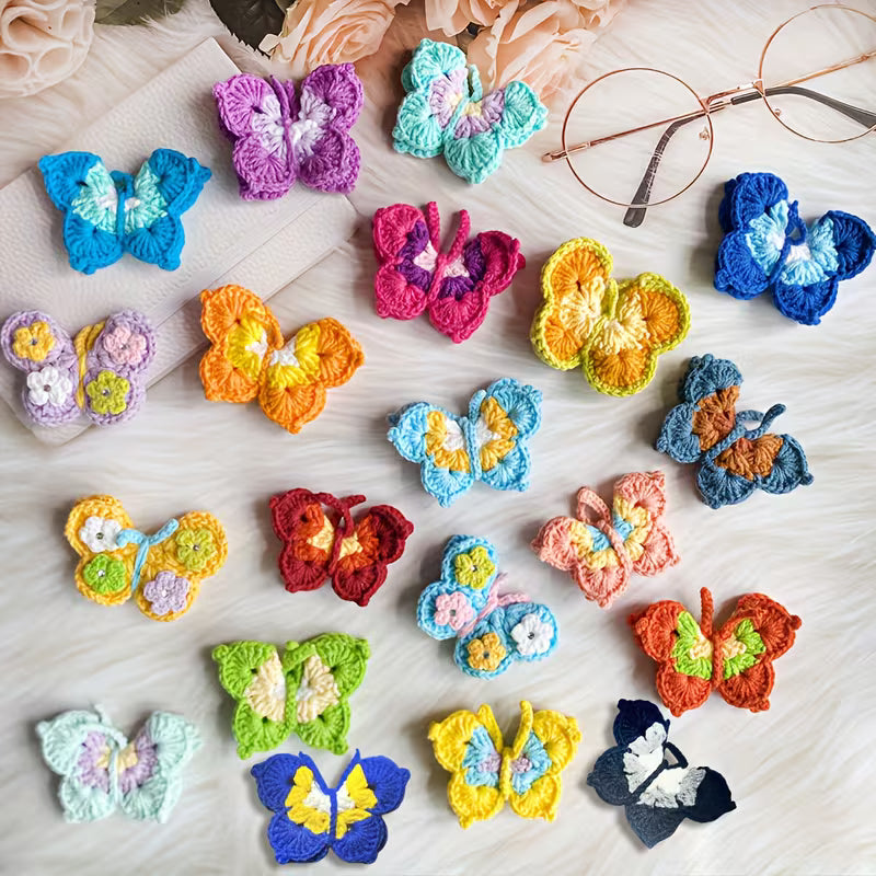 Handmade Crochet Butterfly Keychains – Cute, Colourful & Aesthetic 🦋🌸