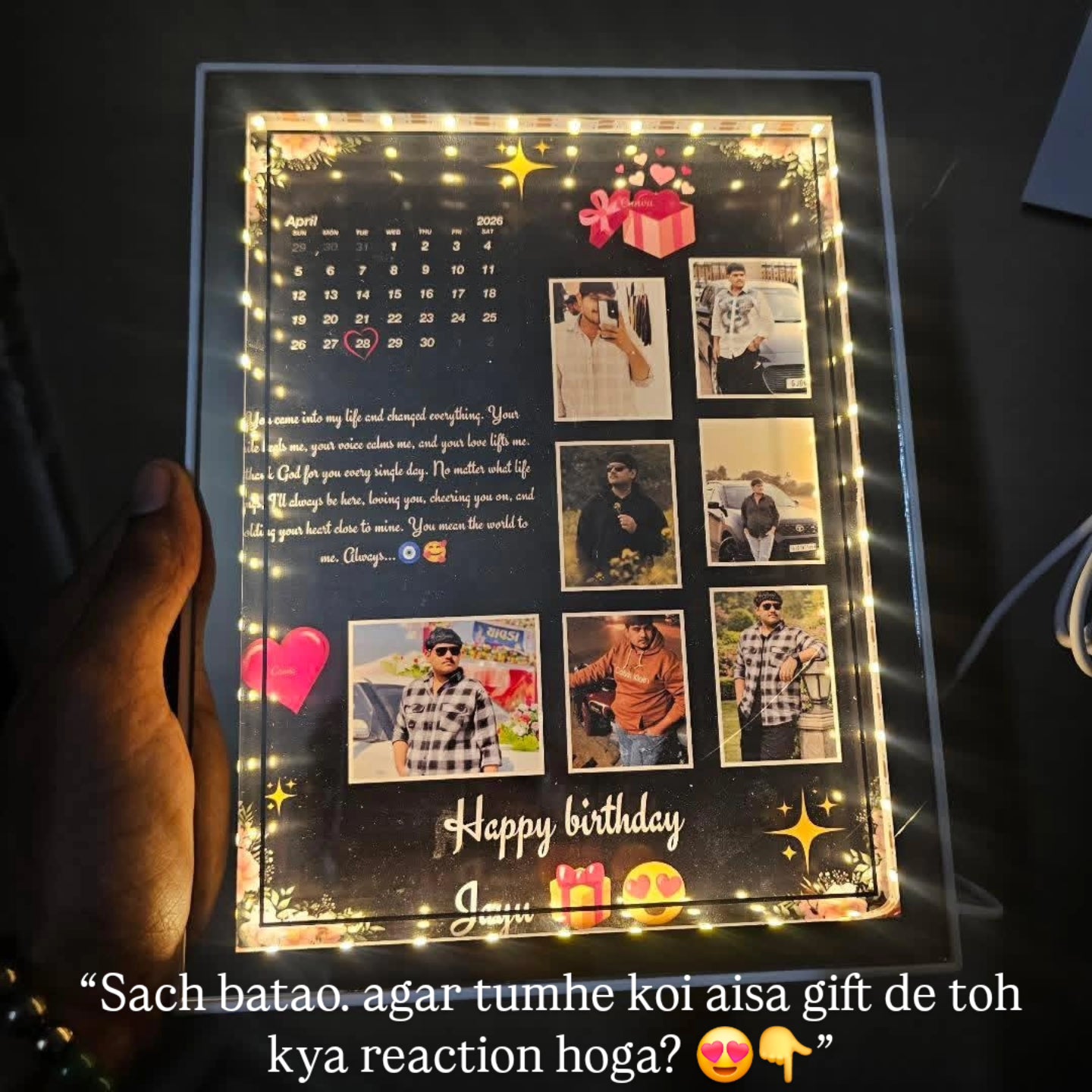 Personalised LED Magic mirror Photo Frame