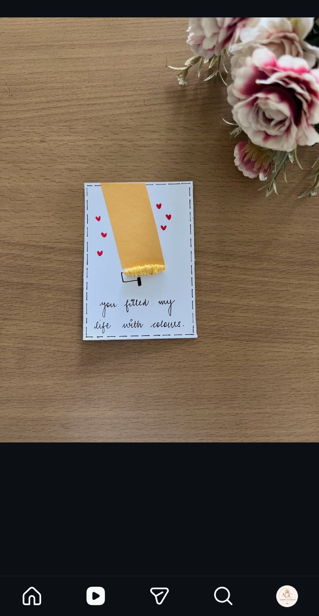 Mini Handmade Cards – Tiny Messages, Big Smiles! 💖 Minimum 6 pcs cards