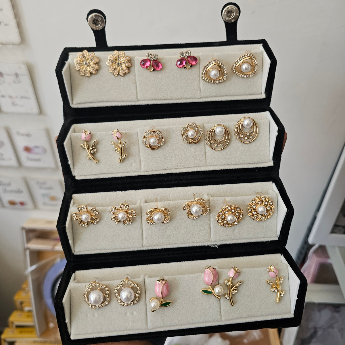 Viral Jhumka Earring Box | 12 Pcs Earring Storage Box | Stylish Jewellery Organizer