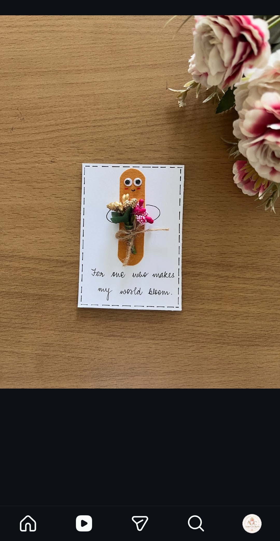 Mini Handmade Cards – Tiny Messages, Big Smiles! 💖 Minimum 6 pcs cards