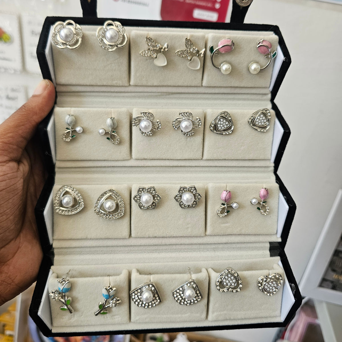 Viral Jhumka Earring Box | 12 Pcs Earring Storage Box | Stylish Jewellery Organizer