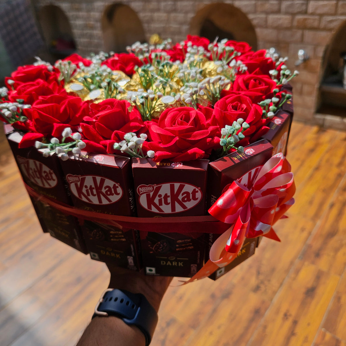 Dark KitKat & Ferrero Rocher Chocolate Hamper | Premium Gift Hamper