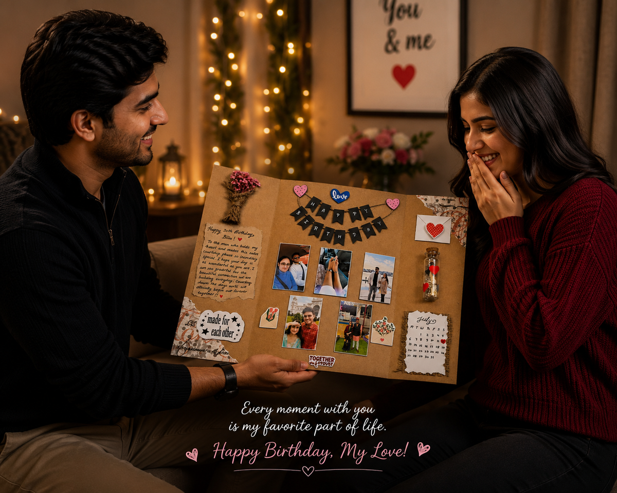 Personalised Birthday Memory Board – A Gift Full of Love & Memories