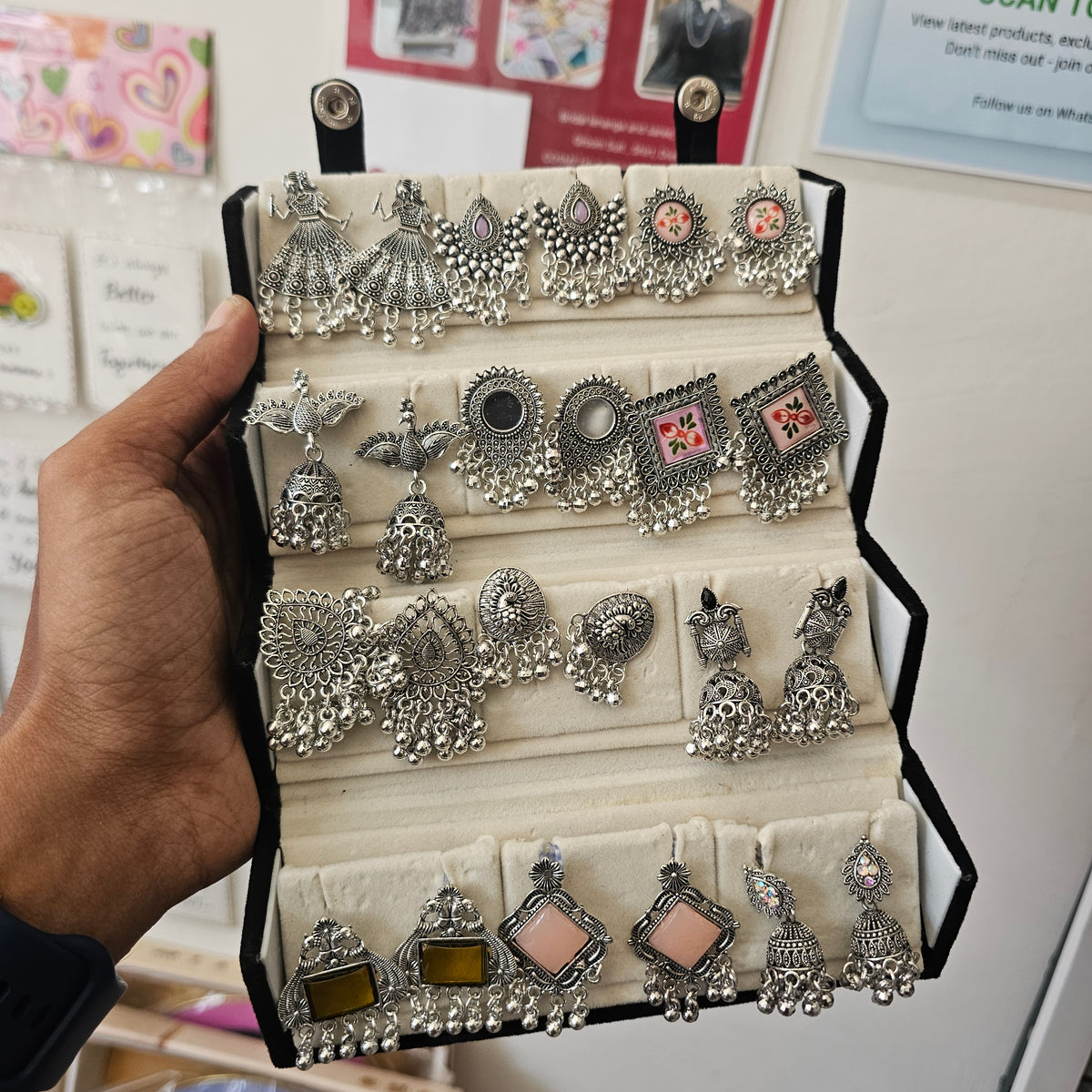 Viral Jhumka Earring Box | 12 Pcs Earring Storage Box | Stylish Jewellery Organizer