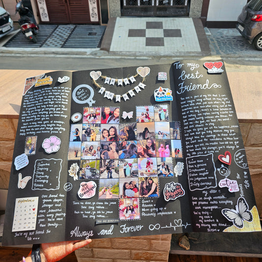 Viral Handmade Birthday Card | Personalized Scrapbook Gift for Best Friend & Loved Ones