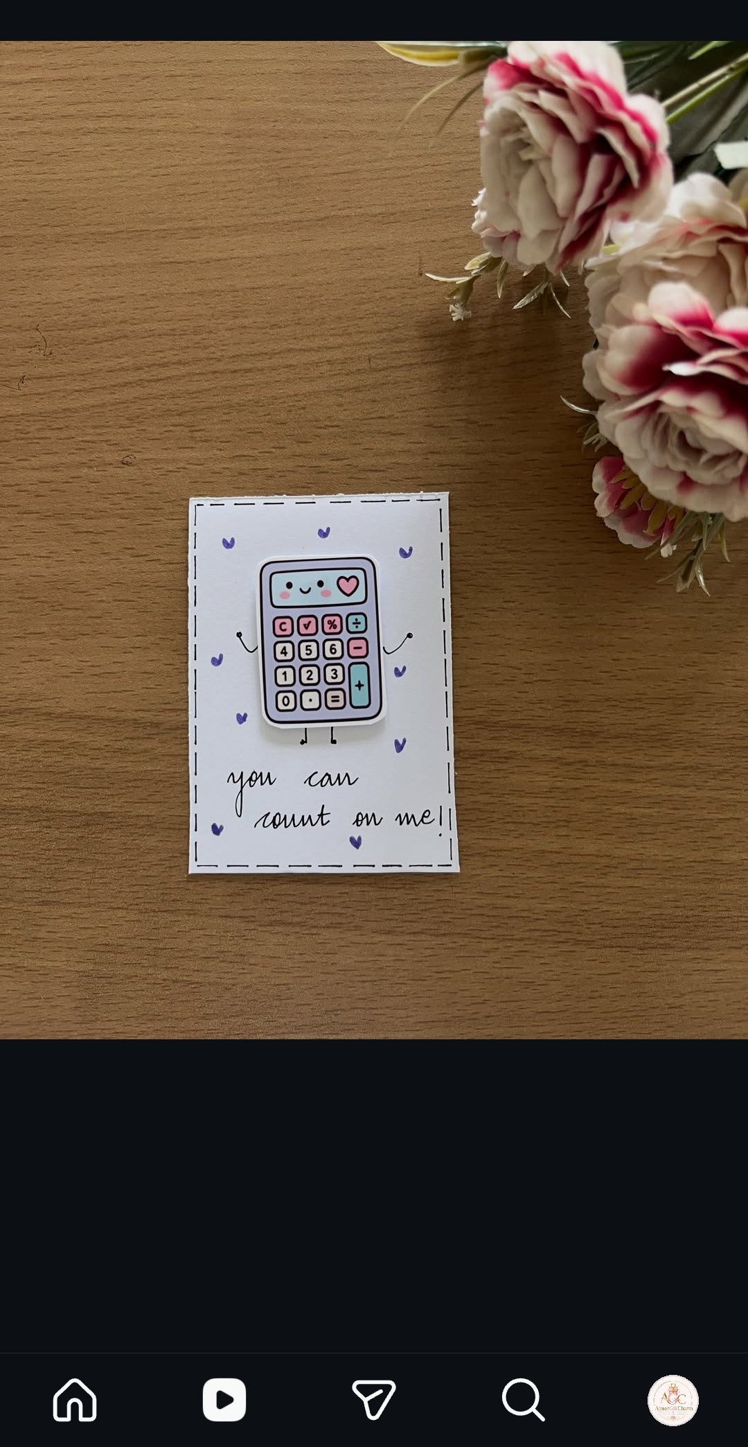 Mini Handmade Cards – Tiny Messages, Big Smiles! 💖 Minimum 6 pcs cards