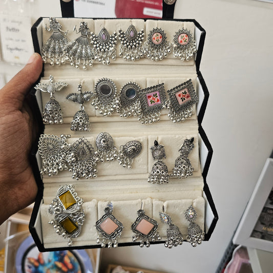 Viral Jhumka Earring Box | 12 Pcs Earring Storage Box | Stylish Jewellery Organizer