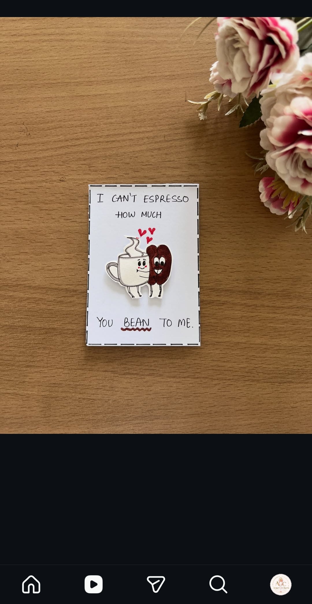 Mini Handmade Cards – Tiny Messages, Big Smiles! 💖 Minimum 6 pcs cards