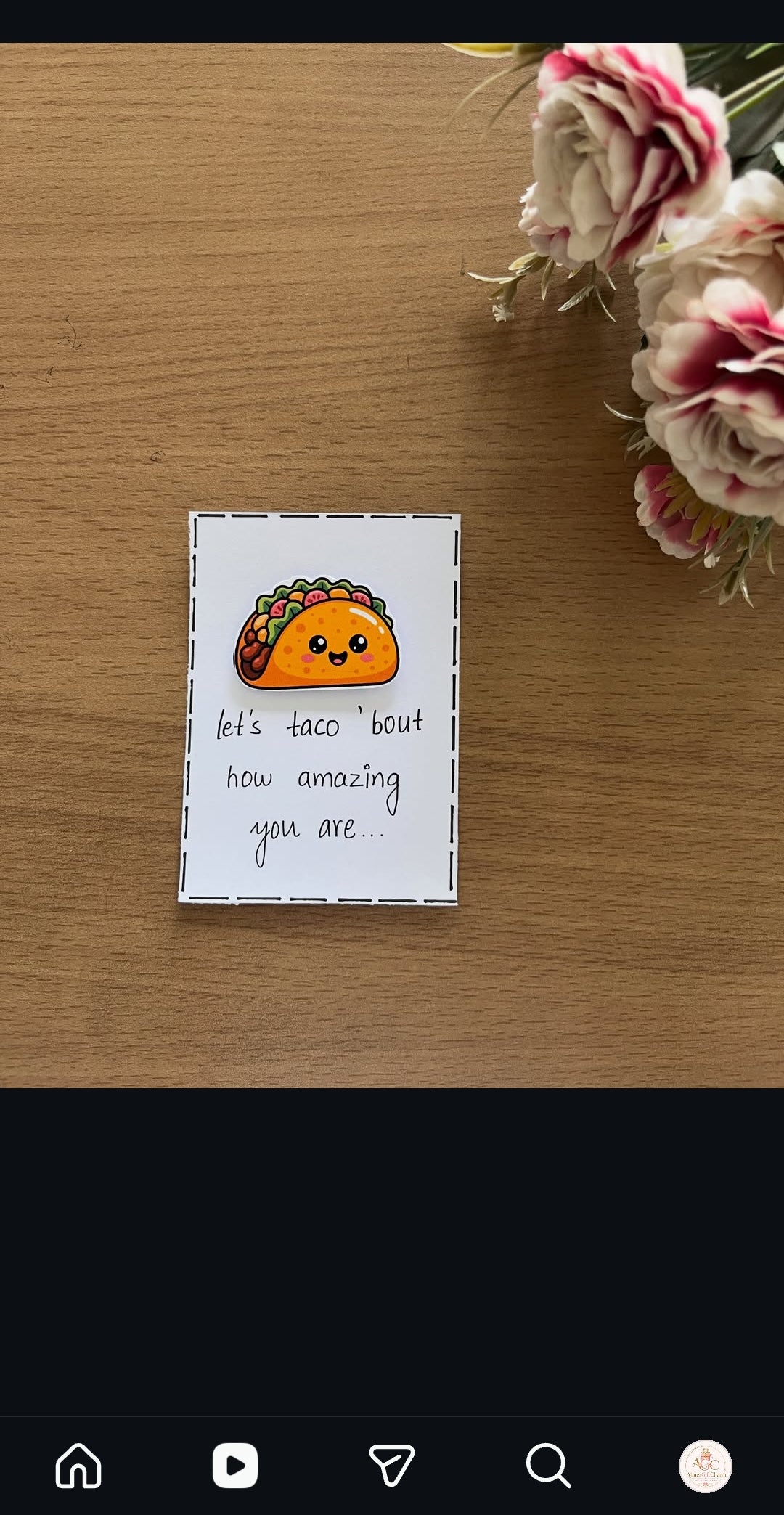 Mini Handmade Cards – Tiny Messages, Big Smiles! 💖 Minimum 6 pcs cards