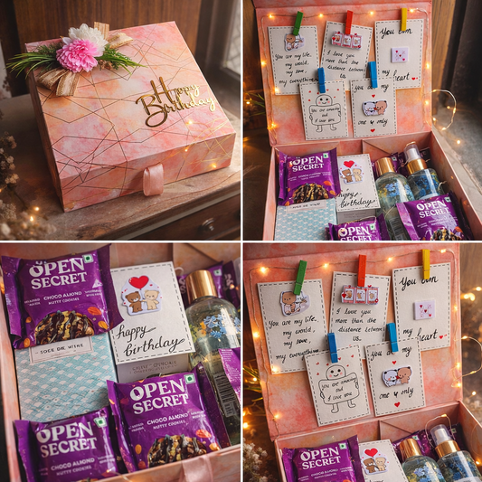 Surprise Birthday Gift Box with Chocolates & Fragrance | Premium Hamper - Ajmer Gift Charm