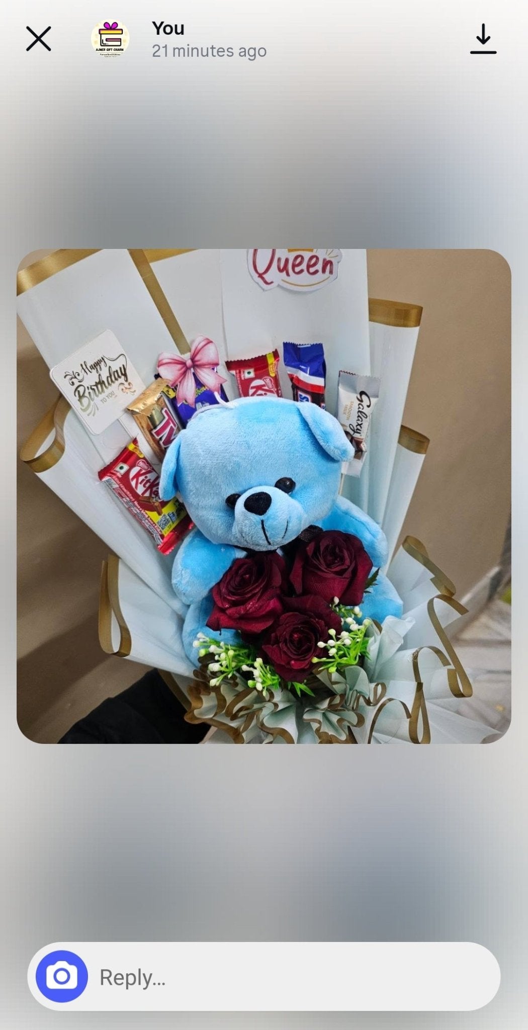 Teddy Chocolate Rose Bouquet 💖🧸🌹 | Premium Gift Combo (₹1350) - Ajmer Gift Charm
